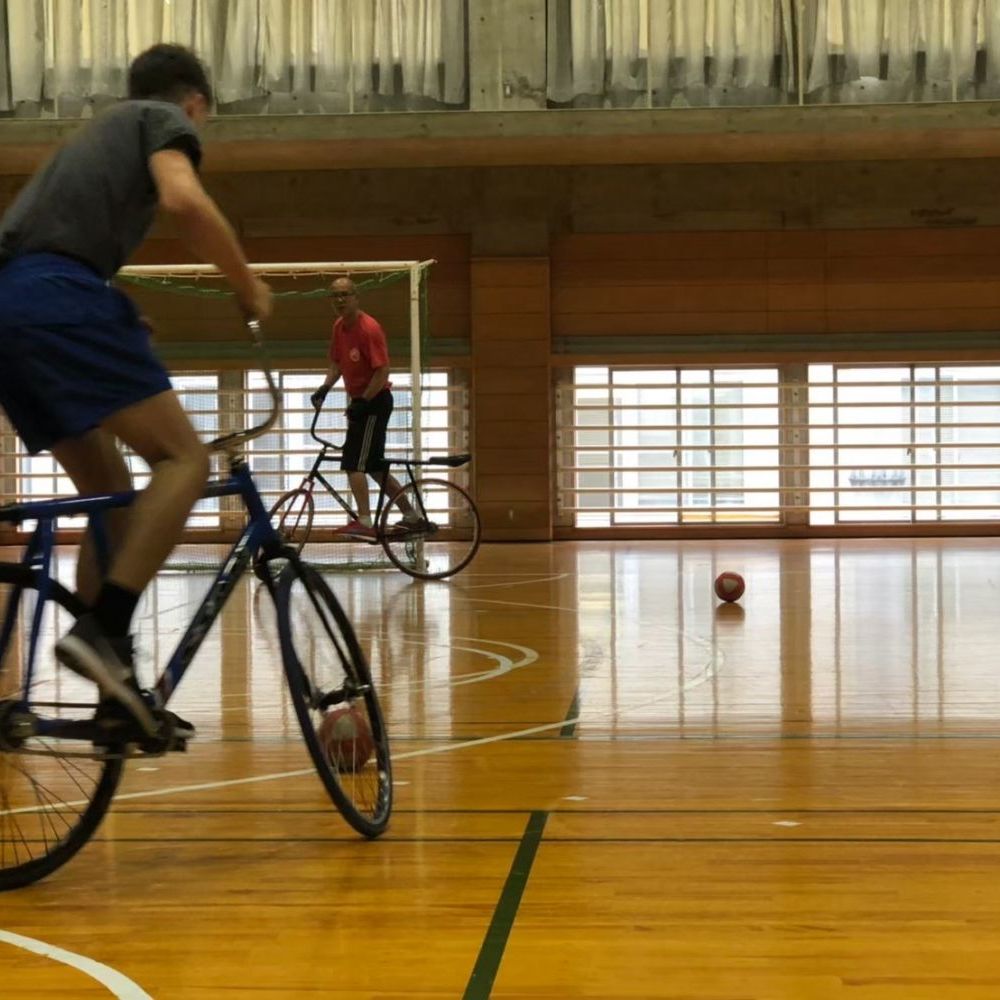 自転車部サイクルサッカー班