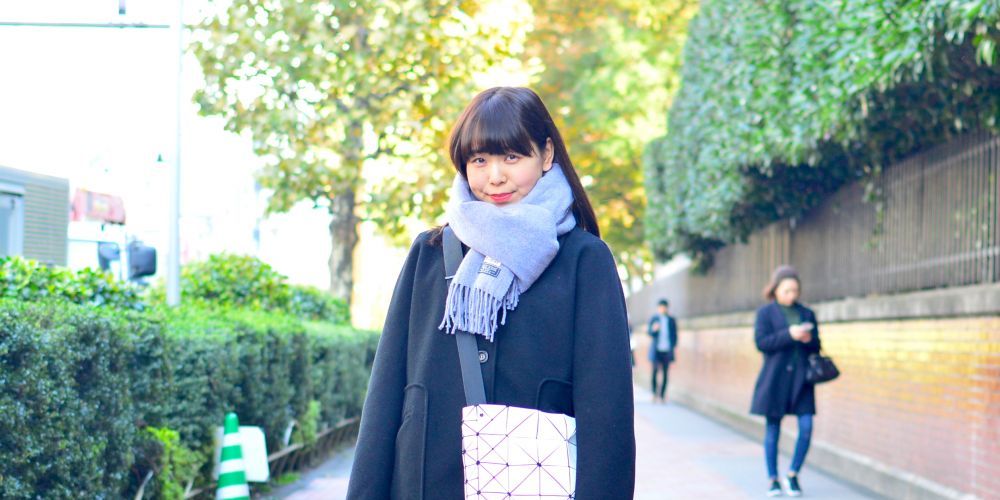 もふもふマフラーで小顔効果コーデ Uluwehi さえ 青山学院大学 Campus Graffiti