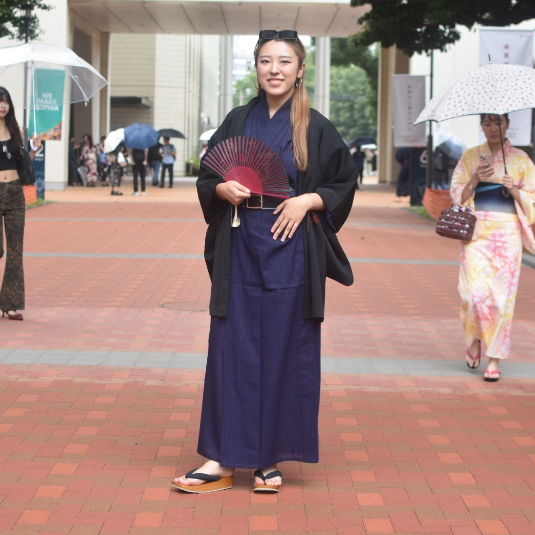 羽織りとセンスでいきなコーデ🪭FLA Ayano in 浴衣デー