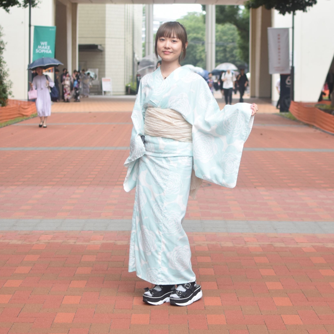 カジュアルな足元で日常に浴衣を🤍国際教養学部あやか on 浴衣デー