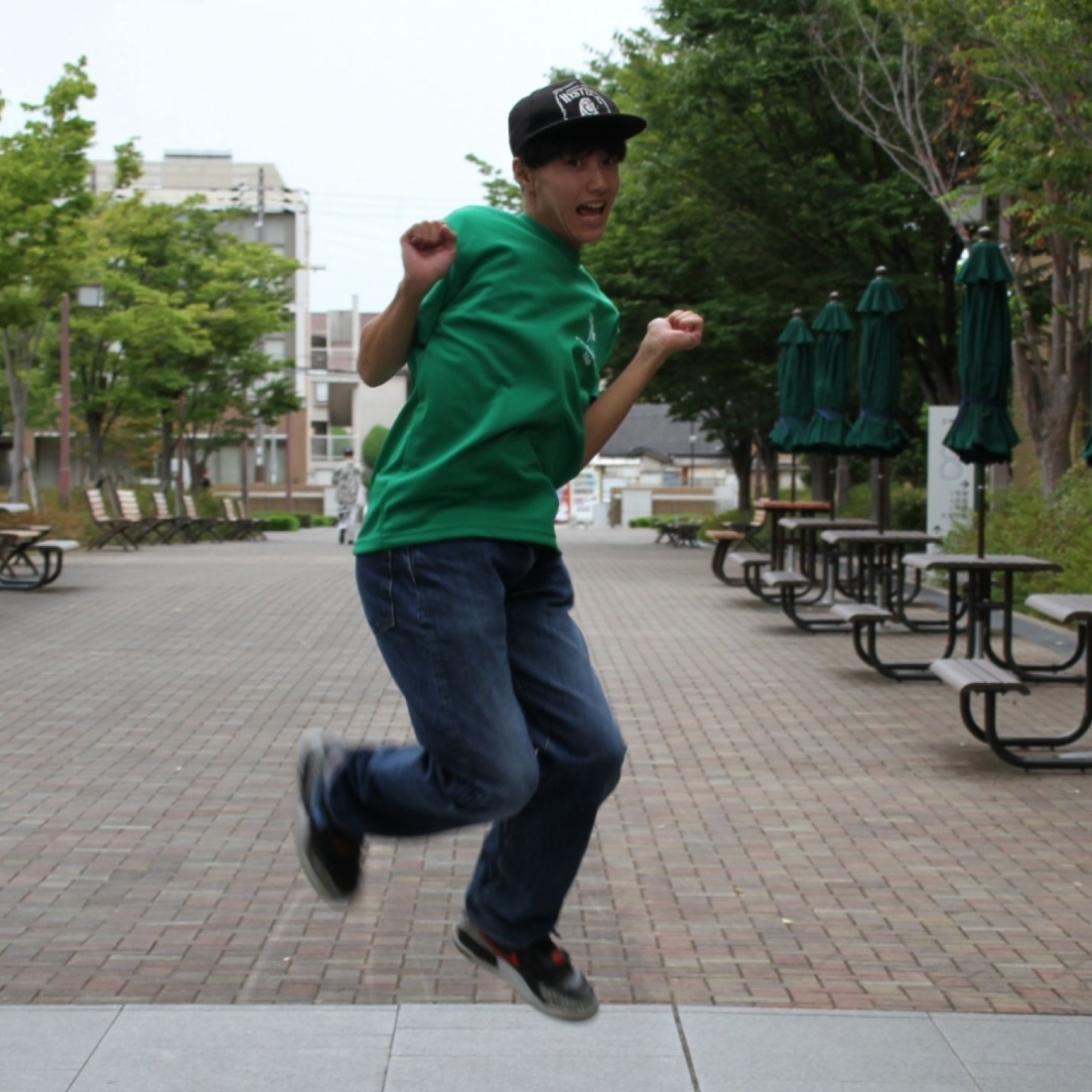 大学祭実行委員なるぽよさんの学祭ファッション💚