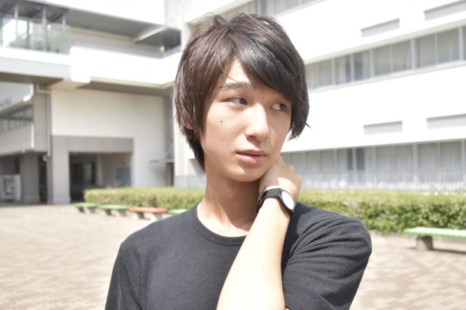 高い鼻がチャームポイント! コス研の美男子! つむぎ