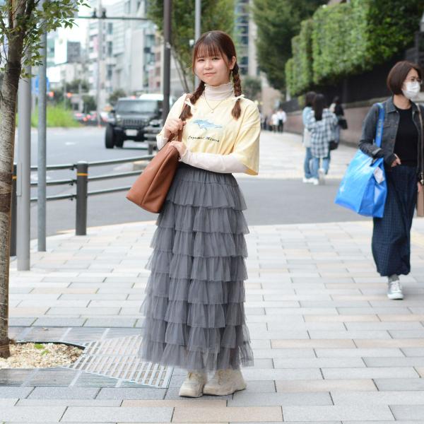 文学部みなほの通学コーデ！イルカのTシャツがかわいすぎるよ〜🐬